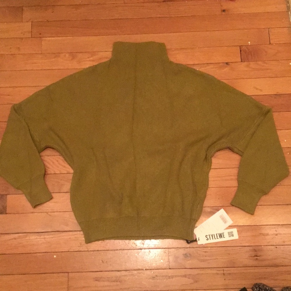 Olive green cozy sweater